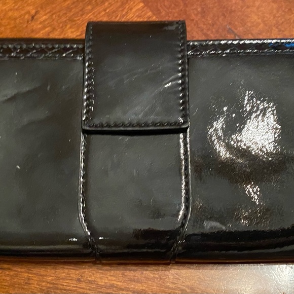 Jimmy Choo black patent leather wallet made in Italy perfect - Picture 4 of 6